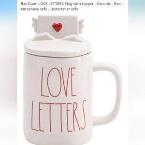 Rae Dunn-Love Letters Mug ☕ with Lid